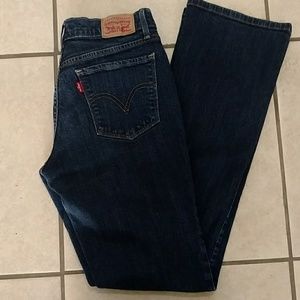 Women's Levi's 515 Bootcut dark wash jeans 6L Long